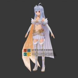 白發(fā) 二次元 美少女 女戰(zhàn)士 模型