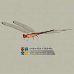 水墨風(fēng)蜻蜓 Max模型