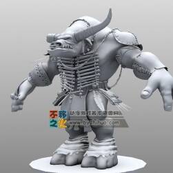 制作精良的CG模型 牛頭人