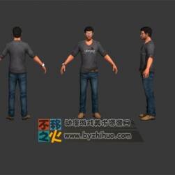 次世代 青年 路人 眼睛 NPC 模型