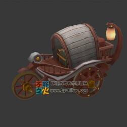 卡通載貨木車模型
