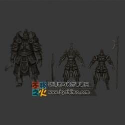 石像  雕塑 戰(zhàn)士 模型