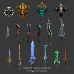 極品玄幻風(fēng)格武器模型 111把武器合集
