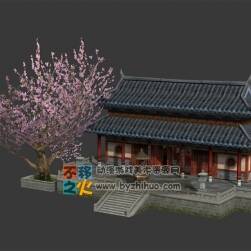 中國古代 寺院 游戲模型