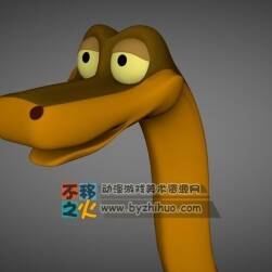 Cartoon snake 卡通蛇（頭部） C4D模型