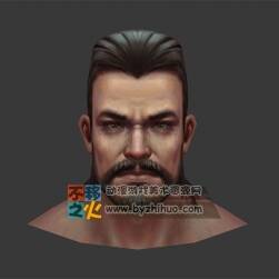 中年 壯漢 男人 頭部 模型