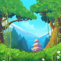 Q版手游場景原畫 豎版地圖 99P