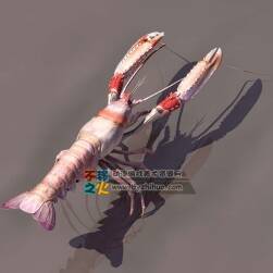 lobster 龍蝦 3DS模型