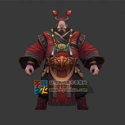 古裝 財主 財主 商人模型