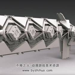 未來科幻機械 飛行器 3D渲染圖集參考 332P