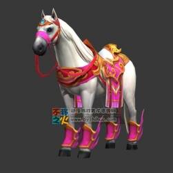 女性馬匹坐騎 Max模型