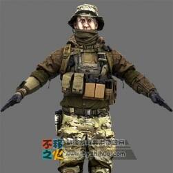 美國大兵 特種兵模型