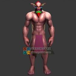 男精靈角色模型 有綁定骨骼